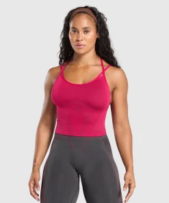 DAMES Gymshark Tanktops*Apex Contrast Tank With Shelf