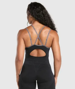 DAMES Gymshark Tanktops*Apex Contrast Tank With Shelf