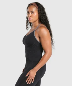DAMES Gymshark Tanktops*Apex Contrast Tank With Shelf