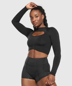 DAMES Gymshark Croptops|T-shirts*Apex Limit Seamless Long Sleeve Crop Top