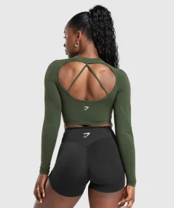 DAMES Gymshark Croptops|T-shirts*Apex Limit Seamless Long Sleeve Crop Top
