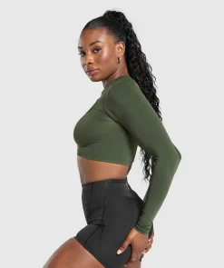 DAMES Gymshark Croptops|T-shirts*Apex Limit Seamless Long Sleeve Crop Top