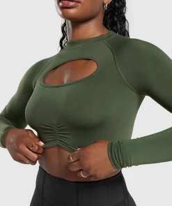 DAMES Gymshark Croptops|T-shirts*Apex Limit Seamless Long Sleeve Crop Top