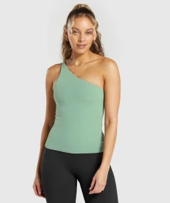 DAMES Gymshark Tanktops|T-shirts*Asymmetric Shelf Tank