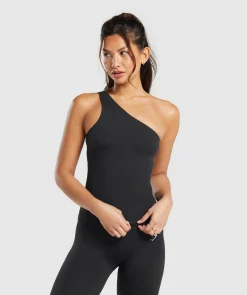 DAMES Gymshark Tanktops|T-shirts*Asymmetric Shelf Tank