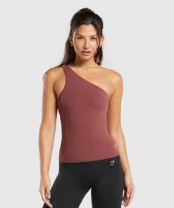 DAMES Gymshark Tanktops|T-shirts*Asymmetric Shelf Tank