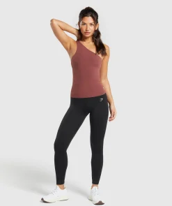 DAMES Gymshark Tanktops|T-shirts*Asymmetric Shelf Tank