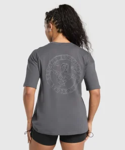 DAMES Gymshark T-shirts*Back Gains Graphic Oversized Tee