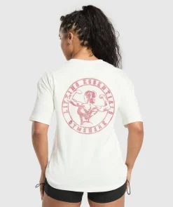 DAMES Gymshark T-shirts*Back Gains Graphic Oversized Tee