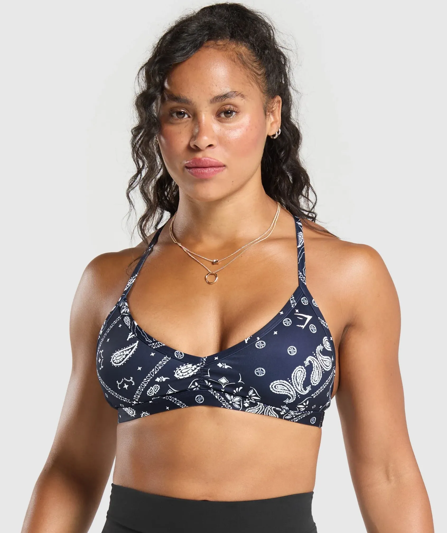 DAMES Gymshark Sport-bh's*Bandana Print Minimal Bra