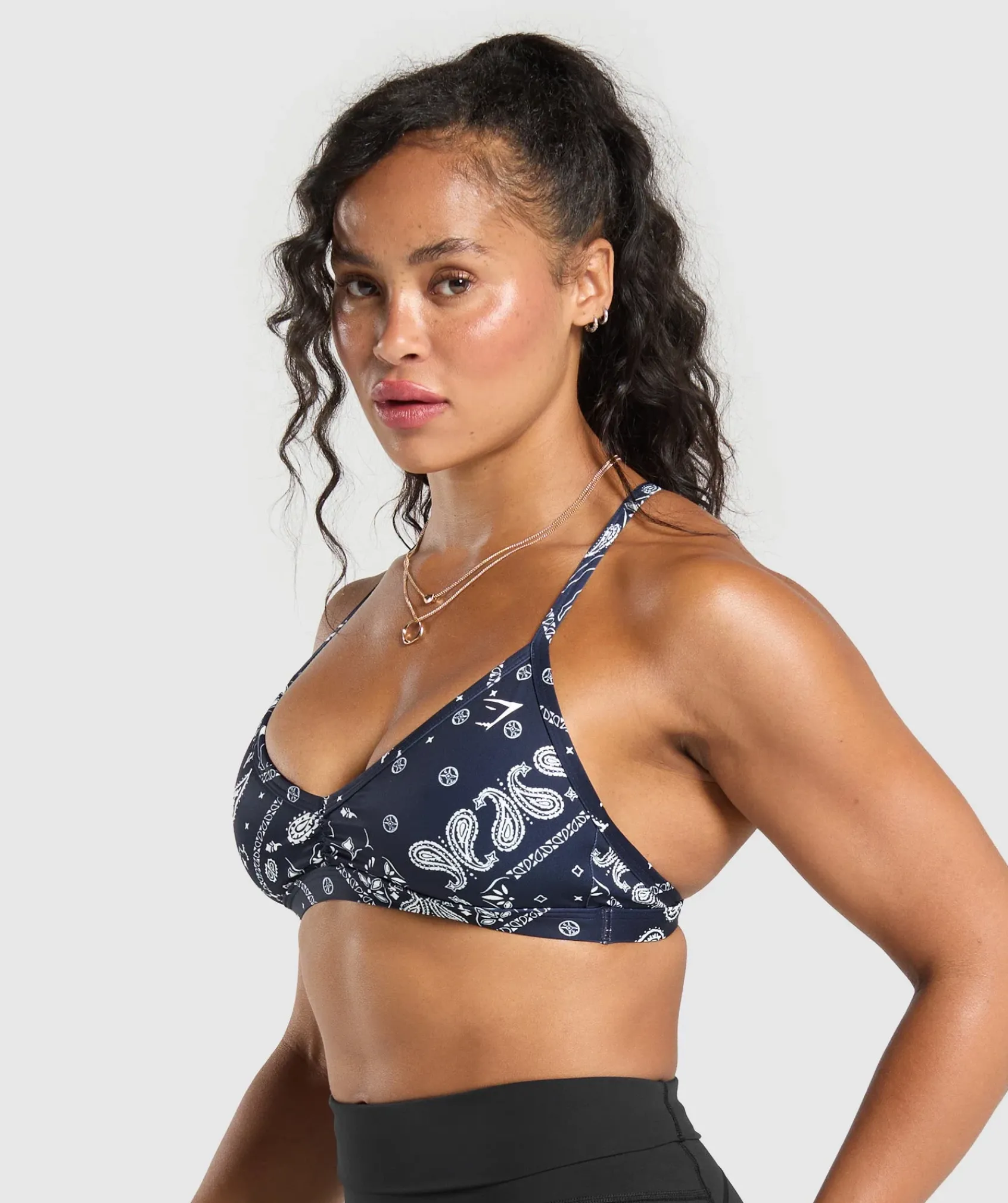 DAMES Gymshark Sport-bh's*Bandana Print Minimal Bra