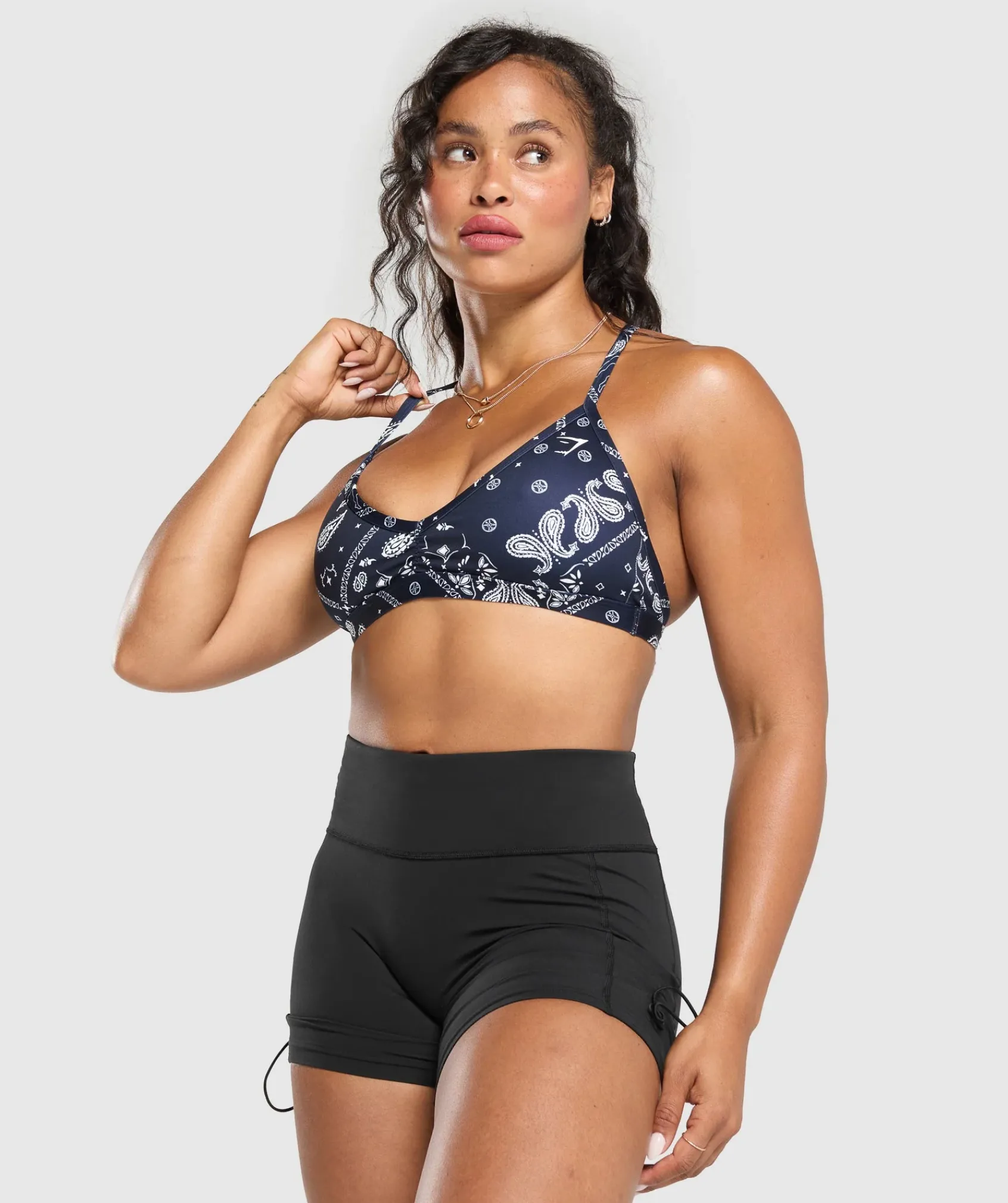 DAMES Gymshark Sport-bh's*Bandana Print Minimal Bra