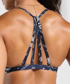 DAMES Gymshark Sport-bh's*Bandana Print Minimal Bra