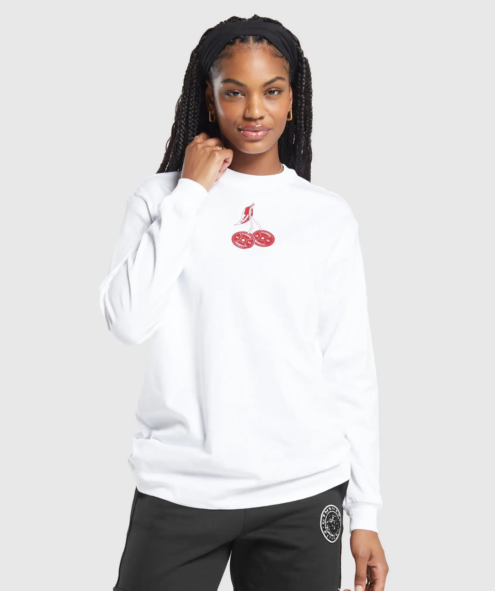 DAMES Gymshark Bedekkende Sportkleding|T-shirts*Barbell Cherries Long Sleeve Top