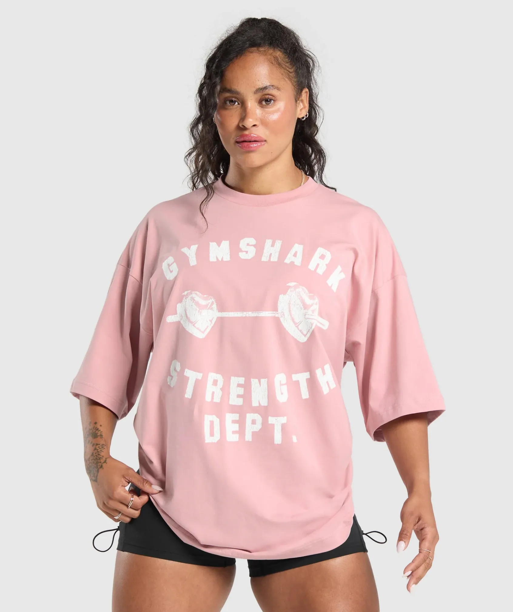 DAMES Gymshark T-shirts*Barbell Hearts Oversized T-Shirt