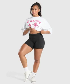 DAMES Gymshark T-shirts*Barbell Hearts Oversized T-Shirt