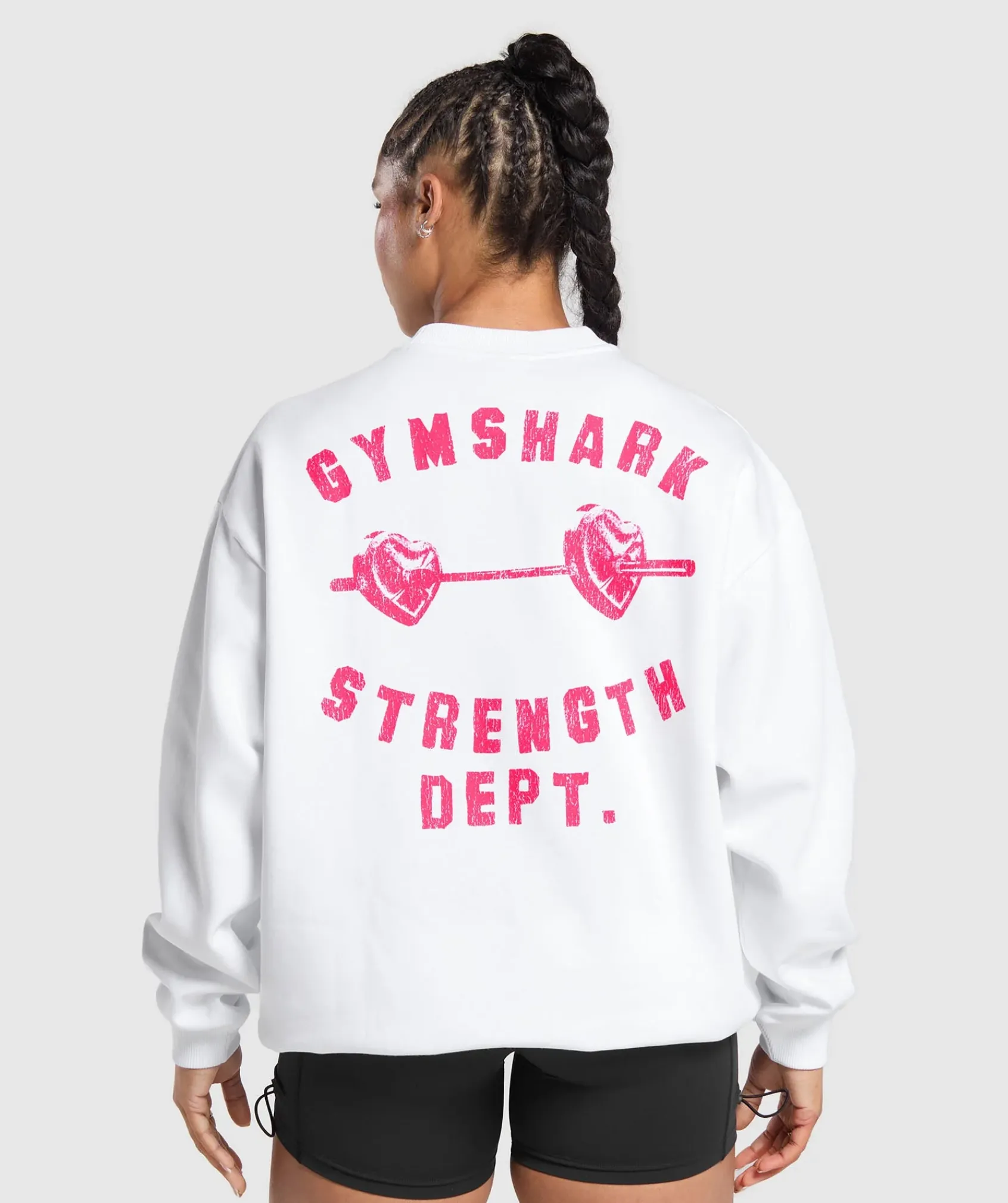 DAMES Gymshark Bedekkende Sportkleding|Hoodies & Truien*Barbell Hearts Oversized Sweatshirt