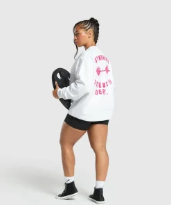 DAMES Gymshark Bedekkende Sportkleding|Hoodies & Truien*Barbell Hearts Oversized Sweatshirt
