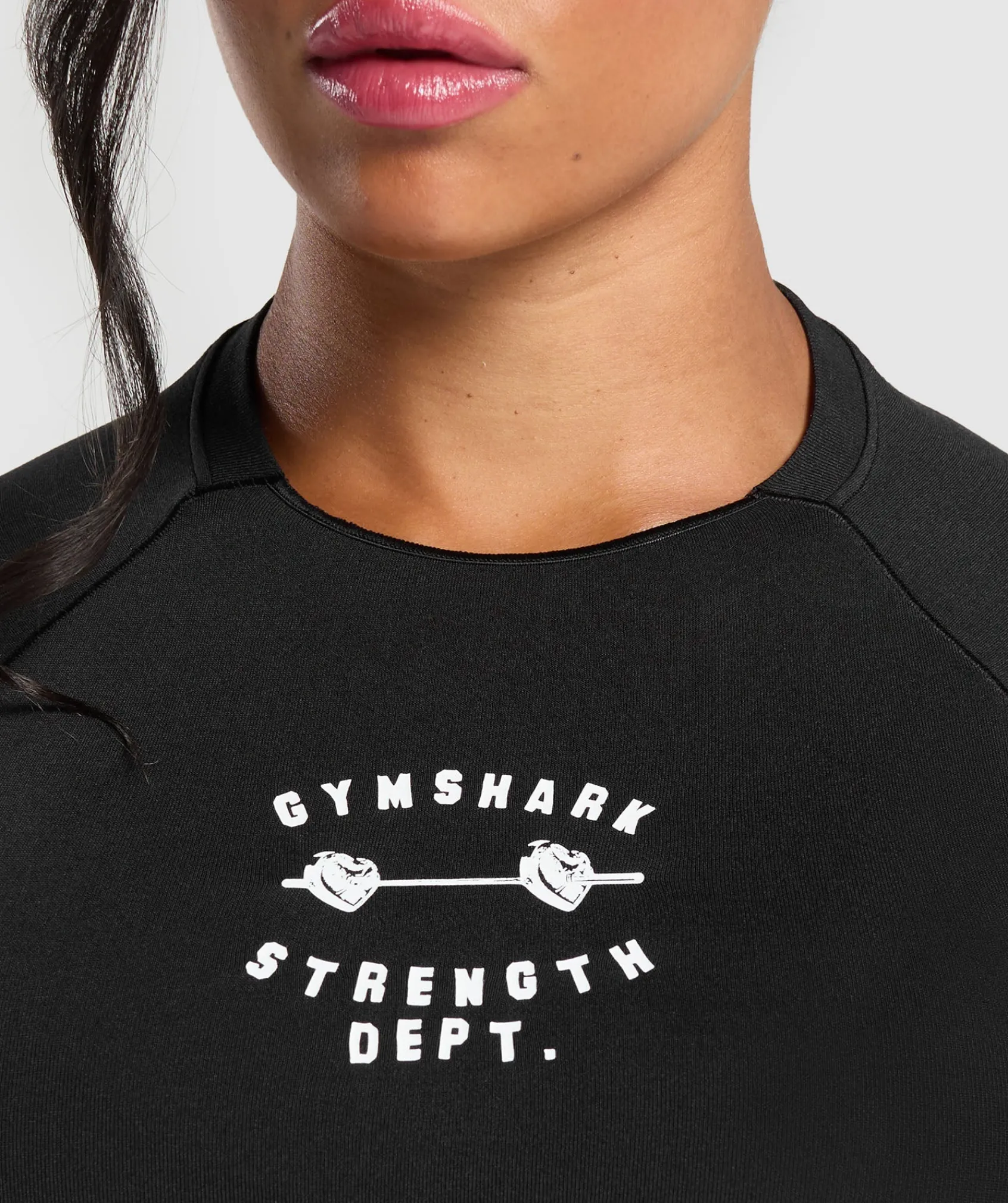 DAMES Gymshark Croptops|T-shirts*Barbell Hearts Seamless Baby Tee
