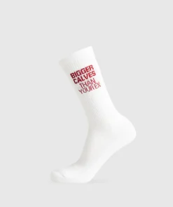 Gymshark Sportsokken|Crewsokken*Bigger Calves Than Your Ex Graphic Crew Socks