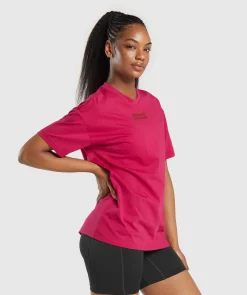 DAMES Gymshark Bedekkende Sportkleding|T-shirts*Block Oversized T-Shirt