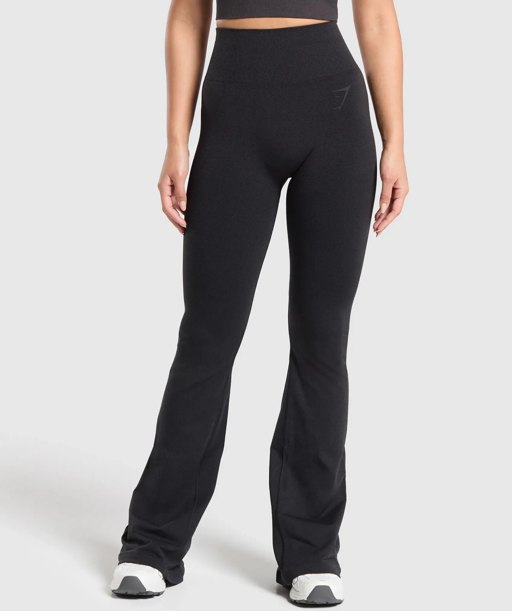DAMES Gymshark Zwarte Leggings|Hoog Getailleerd*Blur Seamless Flared Leggings