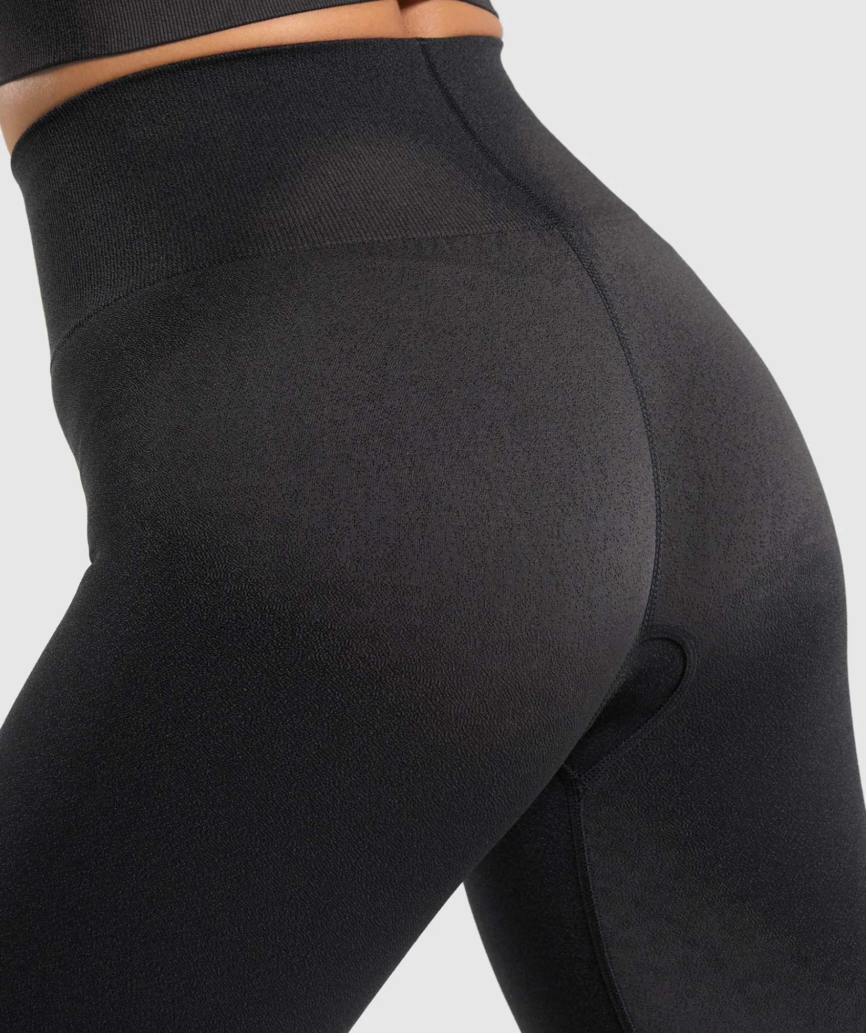 DAMES Gymshark Zwarte Leggings|Hoog Getailleerd*Blur Seamless Flared Leggings