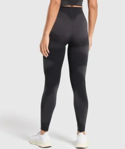 DAMES Gymshark Zwarte Leggings|Hoog Getailleerd*Blur Seamless Leggings