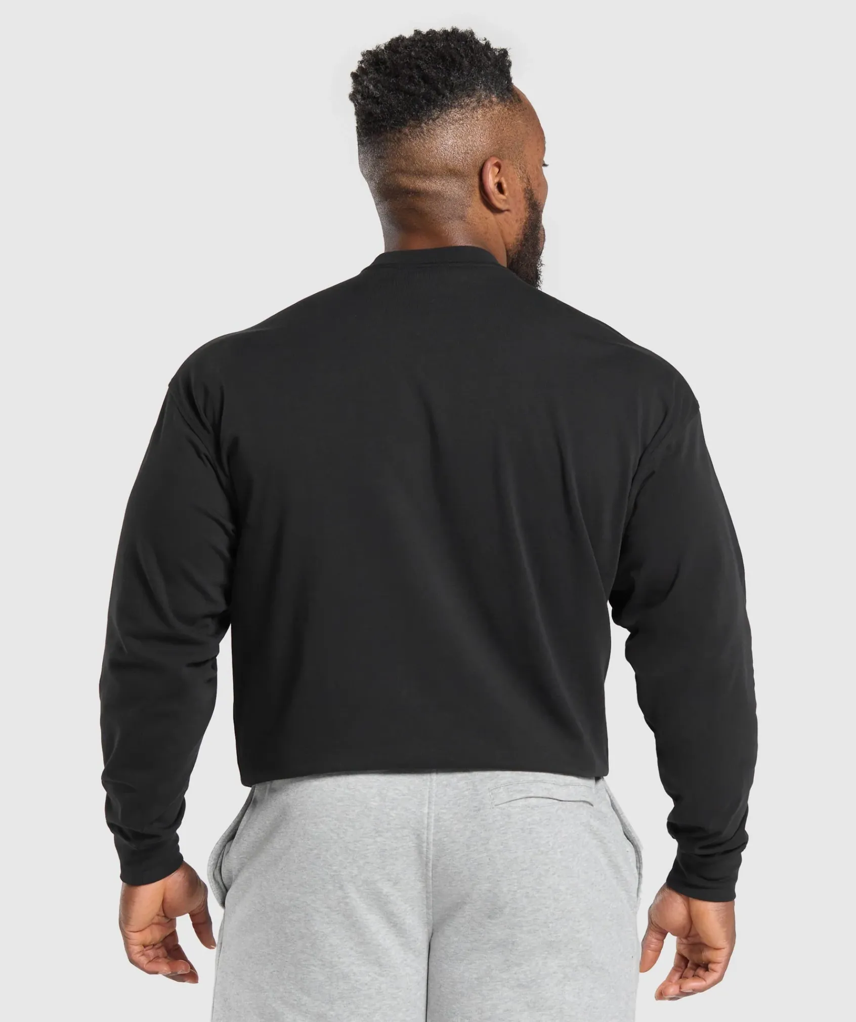 Heren Gymshark T-shirts*British Iron Long Sleeve T-Shirt