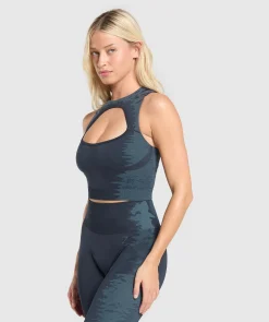 DAMES Gymshark Croptops*Caged Seamless Tank With Shelf