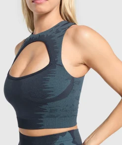 DAMES Gymshark Croptops*Caged Seamless Tank With Shelf
