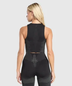 DAMES Gymshark Croptops*Caged Seamless Tank With Shelf