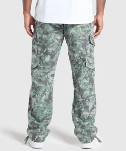Heren Gymshark Joggingbroeken|Cargobroeken*Camo Print Woven Cargo Pants