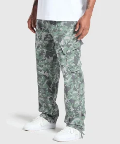 Heren Gymshark Joggingbroeken|Cargobroeken*Camo Print Woven Cargo Pants