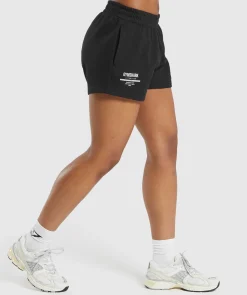 DAMES Gymshark Shorts*Care Label Graphic Brushed Shorts