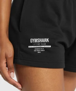 DAMES Gymshark Shorts*Care Label Graphic Brushed Shorts