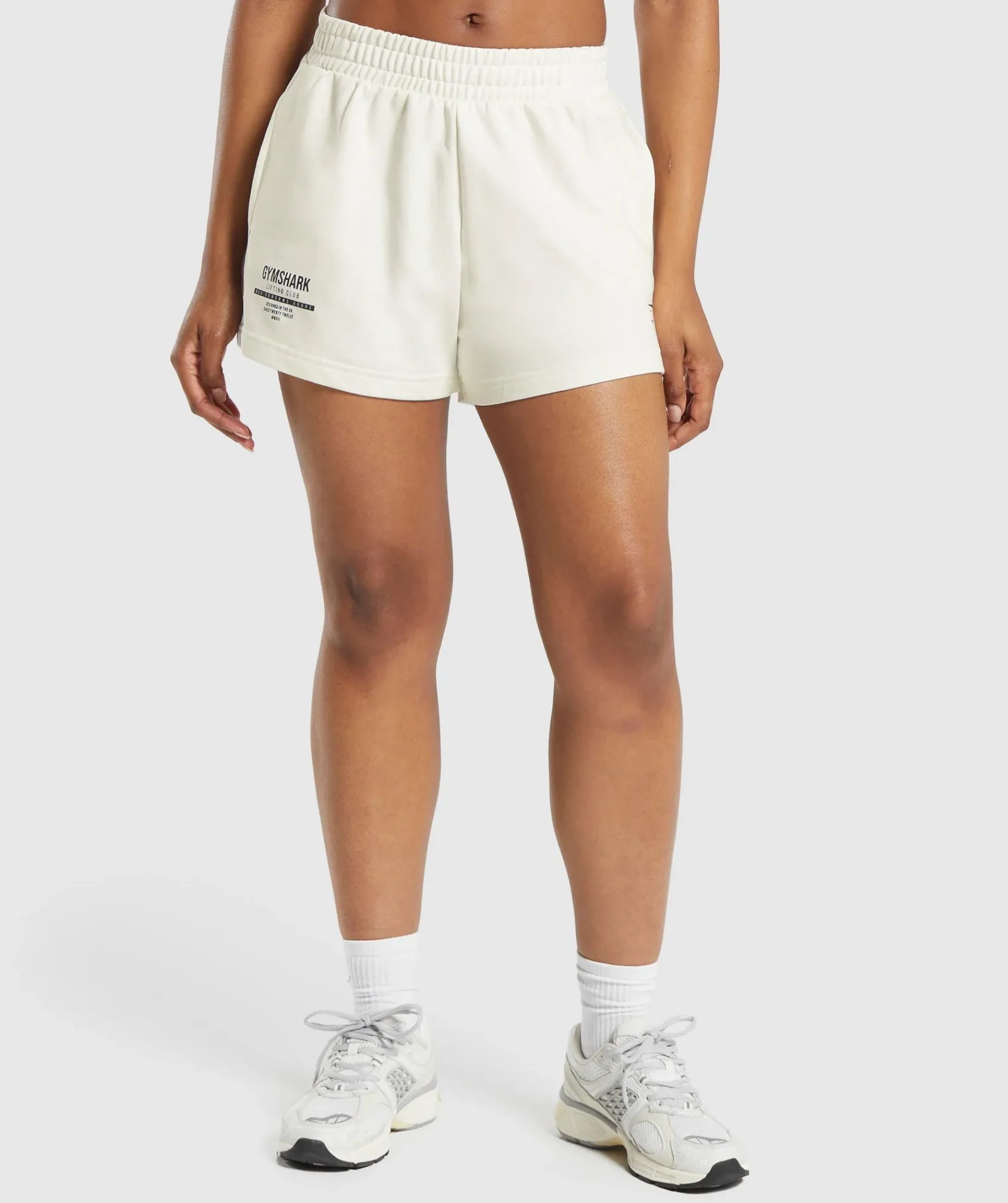 DAMES Gymshark Shorts*Care Label Graphic Brushed Shorts