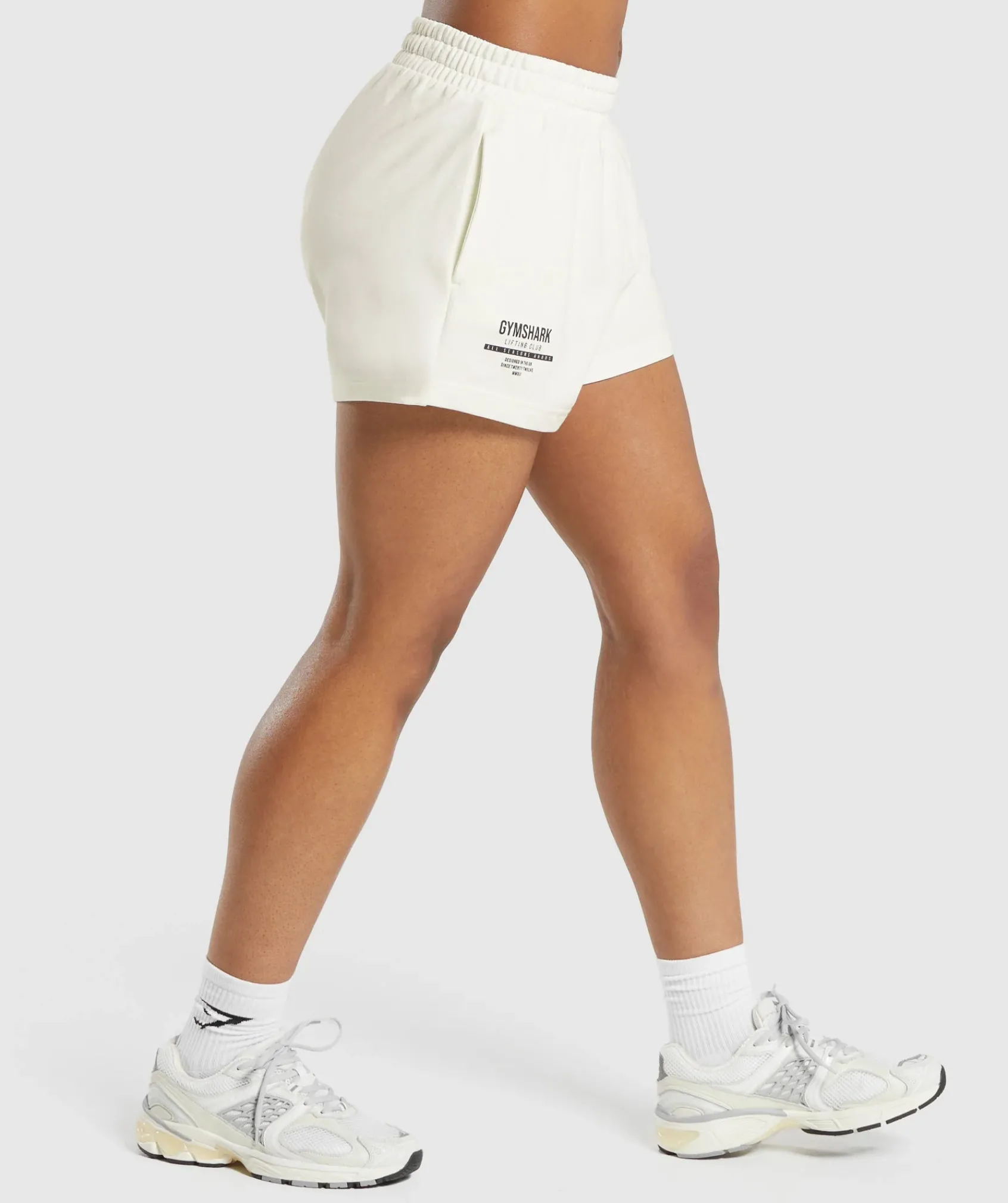DAMES Gymshark Shorts*Care Label Graphic Brushed Shorts