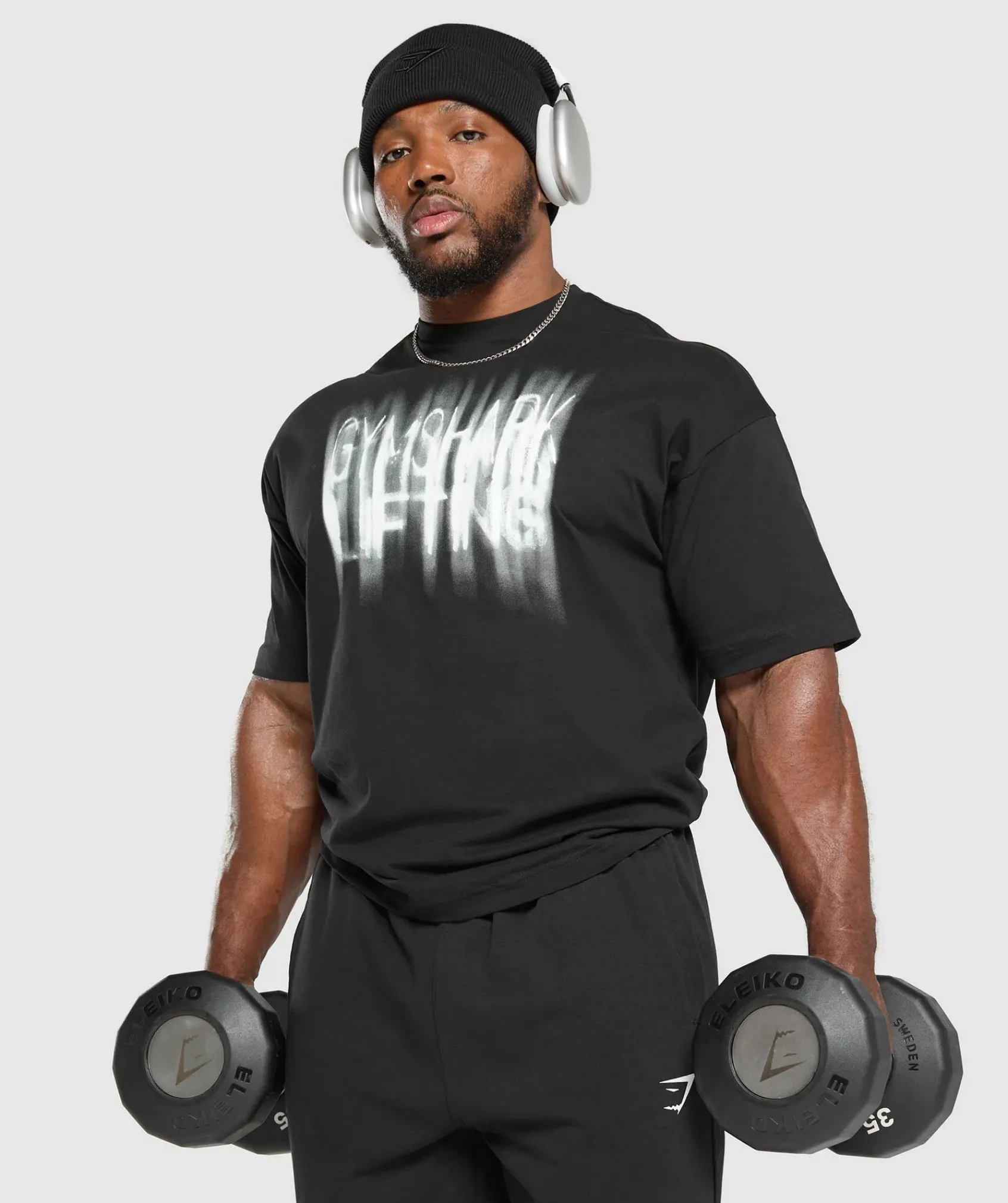 Heren Gymshark T-shirts*Chalk T-Shirt