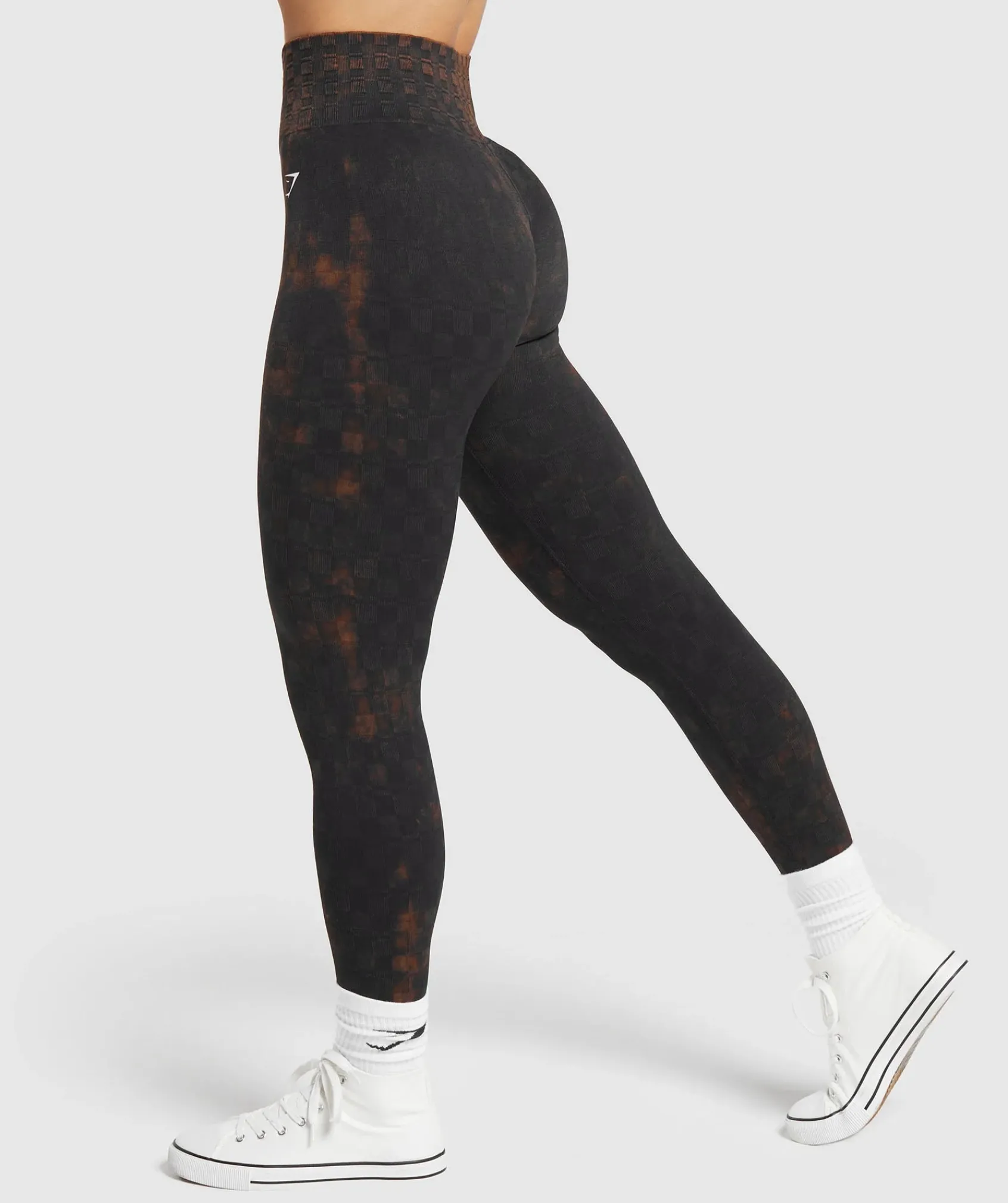 DAMES Gymshark Leggings|Zwarte Leggings*Check Seamless Washed Leggings
