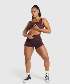 DAMES Gymshark Sport-bh's*Check Seamless Washed Sports Bra
