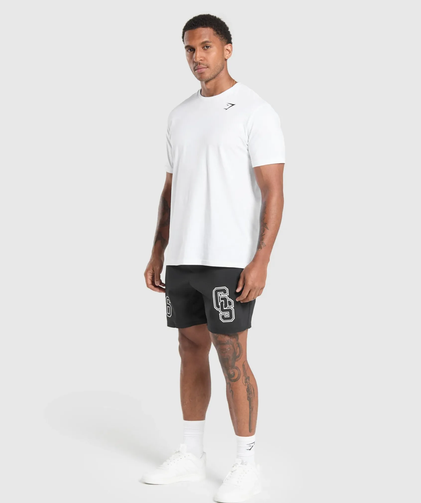 Heren Gymshark Shorts*Collegiate Graphic Shorts