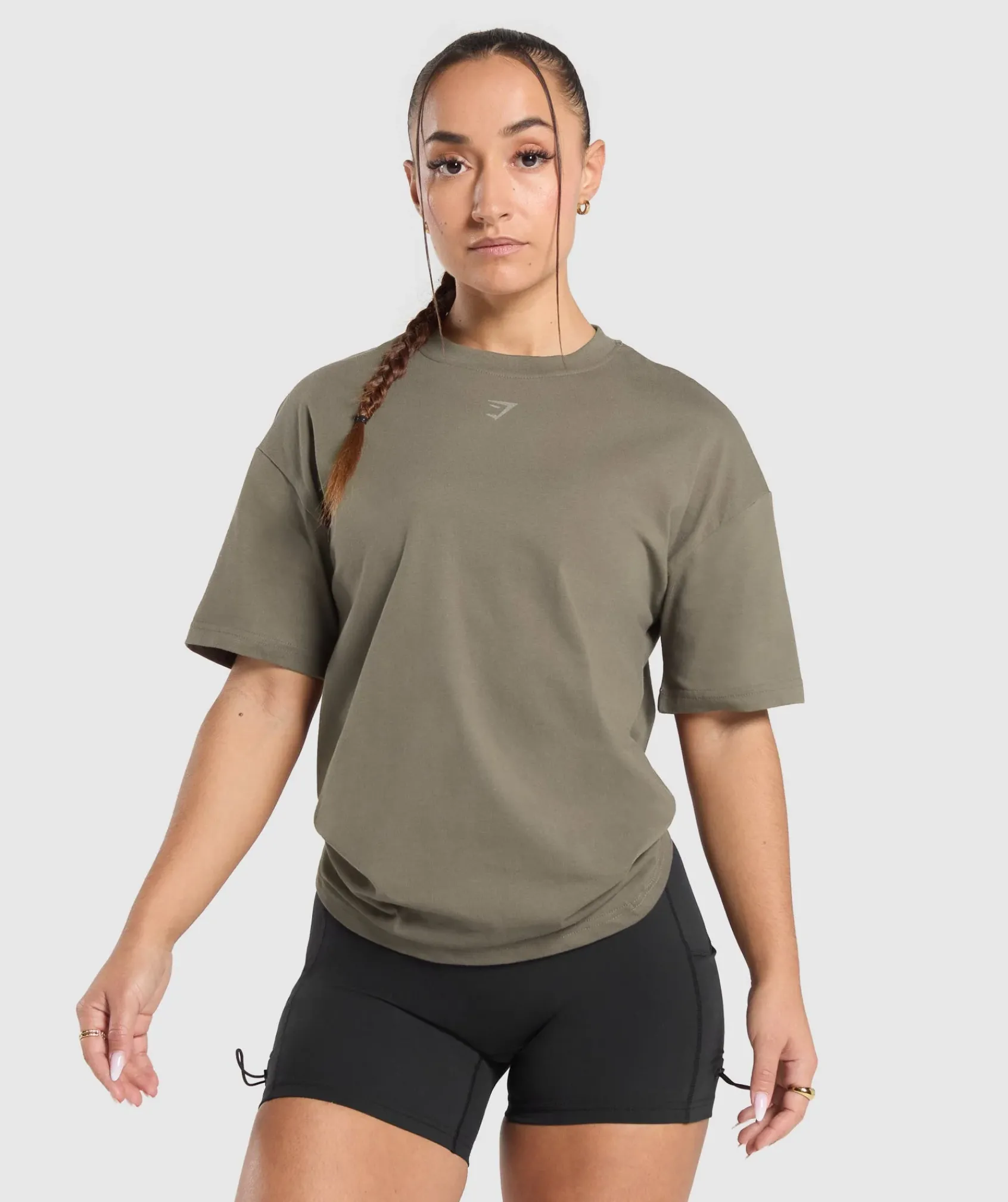 DAMES Gymshark Bedekkende Sportkleding*Collegiate Oversized T-Shirt