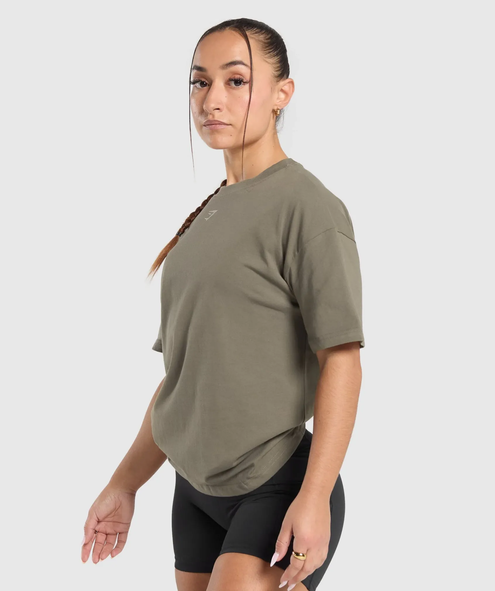 DAMES Gymshark Bedekkende Sportkleding*Collegiate Oversized T-Shirt