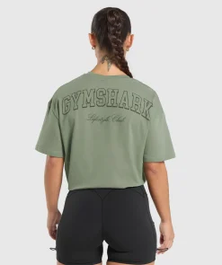 DAMES Gymshark Bedekkende Sportkleding|T-shirts*Collegiate Oversized T-Shirt