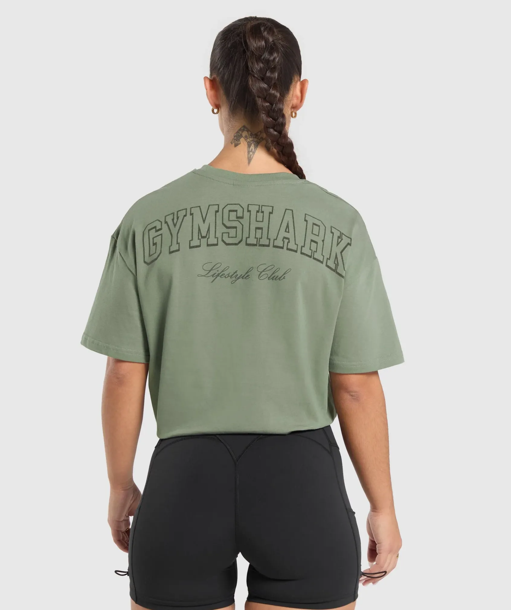 DAMES Gymshark Bedekkende Sportkleding|T-shirts*Collegiate Oversized T-Shirt