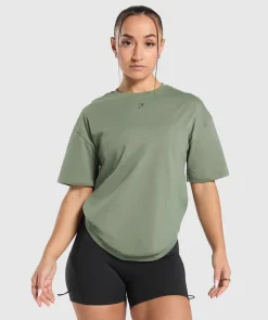DAMES Gymshark Bedekkende Sportkleding|T-shirts*Collegiate Oversized T-Shirt