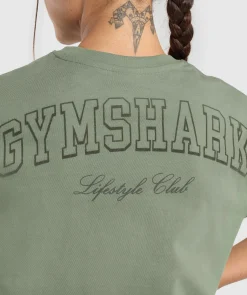 DAMES Gymshark Bedekkende Sportkleding|T-shirts*Collegiate Oversized T-Shirt