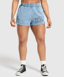 DAMES Gymshark Shorts*Collegiate Shadow Washed Shorts