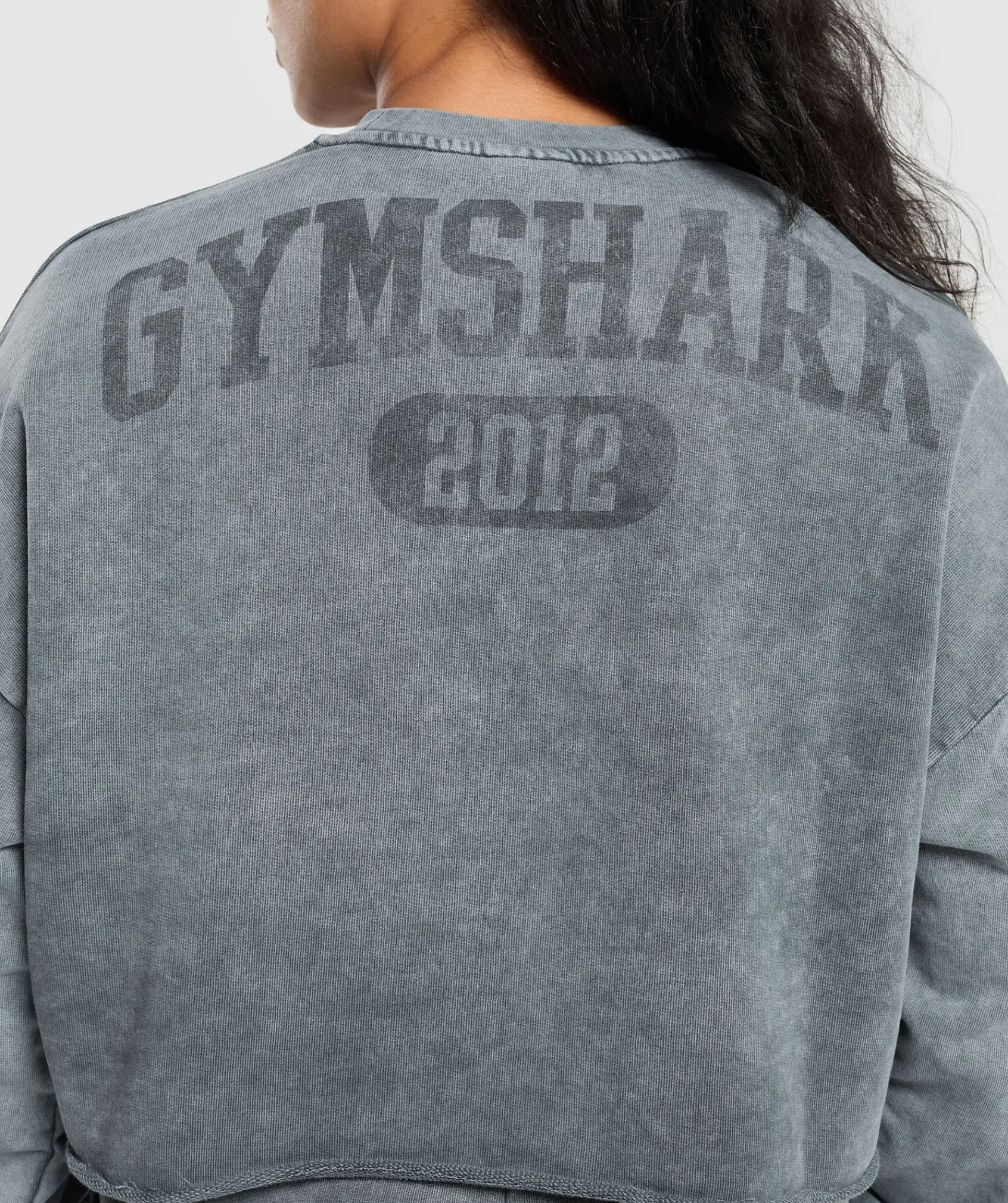 DAMES Gymshark Hoodies & Truien*Collegiate Shadow Washed Midi Sweatshirt